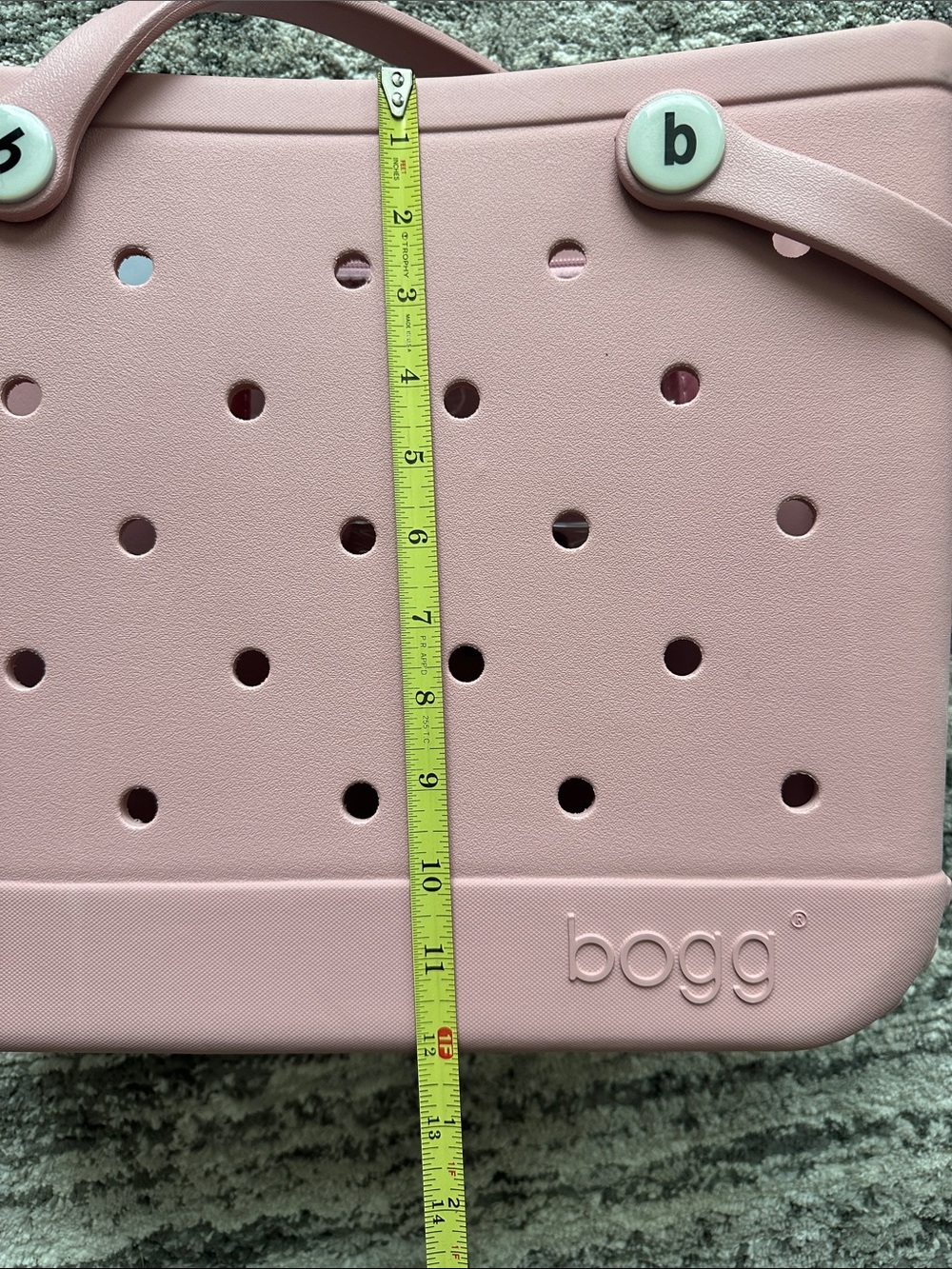 Bogg Pink/Mauve Perforated Tote Bag - Picture 8 of 9
